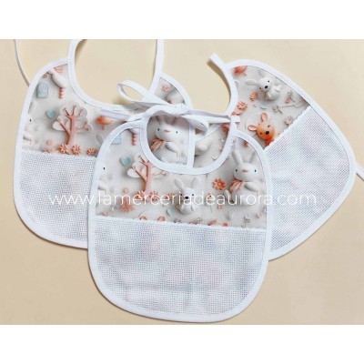 Babero para bordar "Animales" de Marbet 2