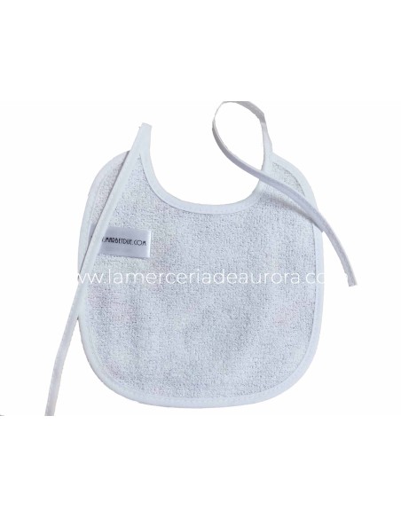 Babero para bordar "Animales" de Marbet - DETALLE TRASERO