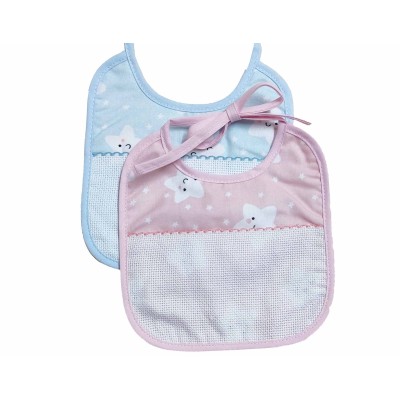 Babero para bordar "Estrellas felices" de Marbet