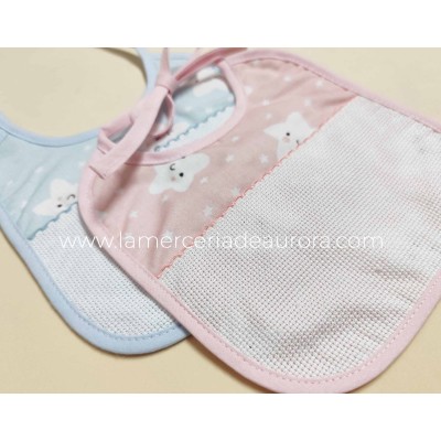 Babero para bordar "Estrellas felices" de Marbet 2