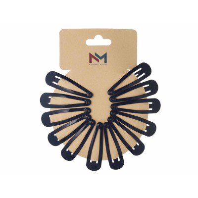 Rana clip pelo 5cm "Negro" (12 uds) de N.Marcos