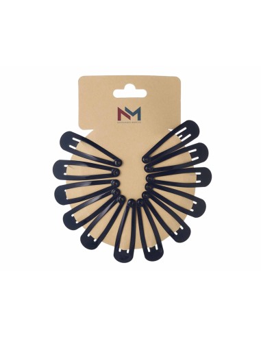 Rana clip pelo 5cm "Negro" (12 uds) de N.Marcos