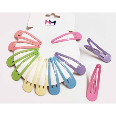 Rana clip pelo 5cm "Surtido Pastel" (12 uds) de N.Marcos 2