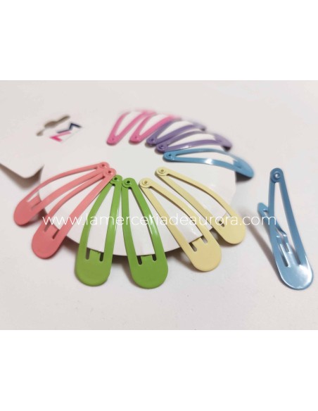 Rana clip pelo 5cm "Surtido Pastel" (12 uds) de N.Marcos