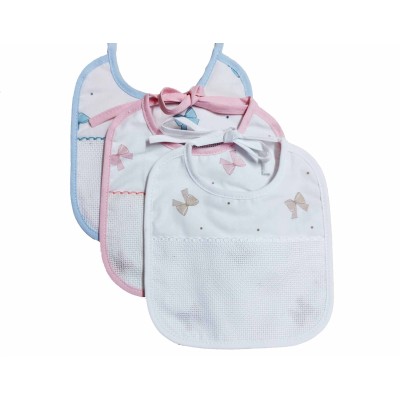 Babero para bordar "Lazos" de Marbet