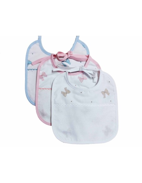 Babero para bordar "Lazos" de Marbet