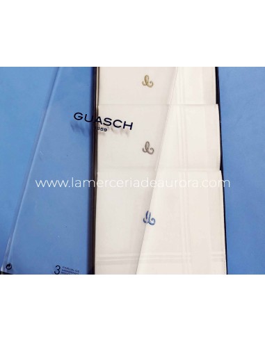 Estuche 3 pañuelos GUASCH - Letra C