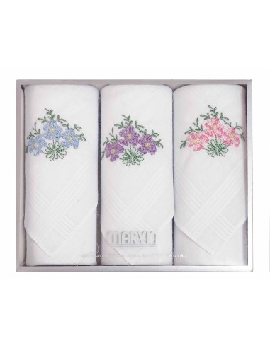 Estuche pañuelos mujer bordados de Marvin