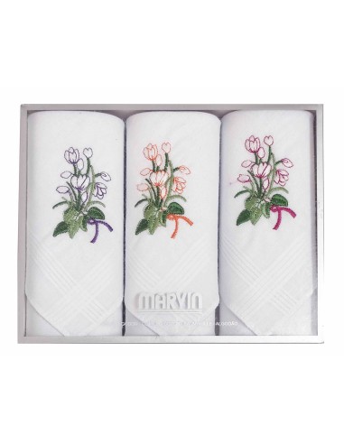 Estuche pañuelos mujer bordados de Marvin