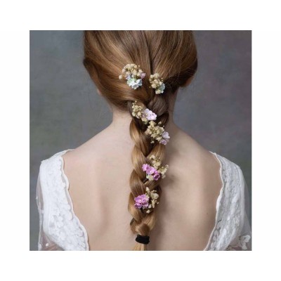 Pincho para recogidos "Flores mini con paniculata" (2...