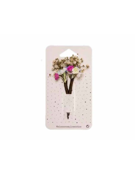 Fucsia (está compuesto por flores en colores: fucsia, rosa claro, azul claro y blanco)