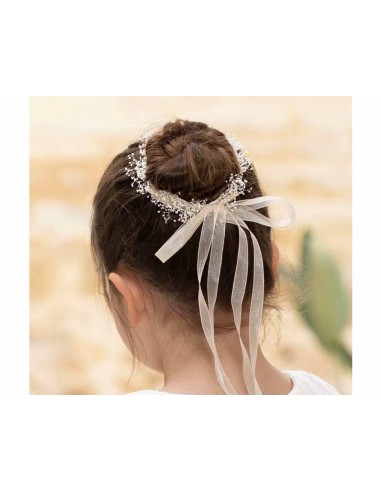 Tocado "Gypsophila paniculata con organza" 7776...