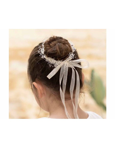 Tocado "Gypsophila paniculata con organza" 7776 de Siena complementos