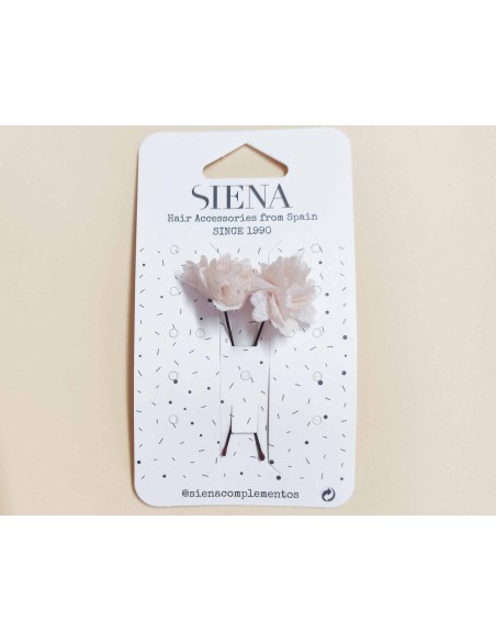 Pincho para recogidos "Flor bambula" (2 uds) 6707 de Siena complementos - 6 colores