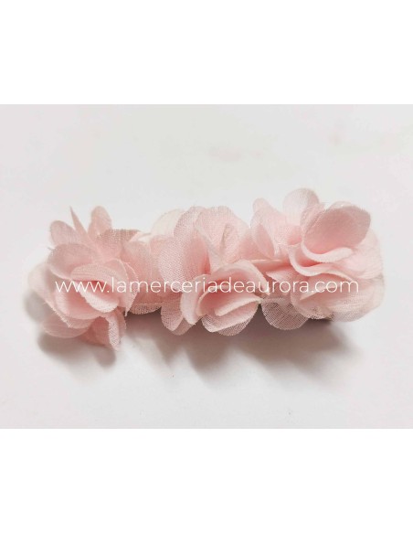 Pinza pico-pato "3 flores bambula" de Siena complementos - varios colores