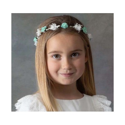 Corona "Floral y gypsophyla" 7405 de Siena complementos -...