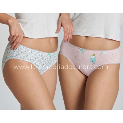 Braga midi mujer algodón 4245/2-2 (pack 2 uds) de Kehat