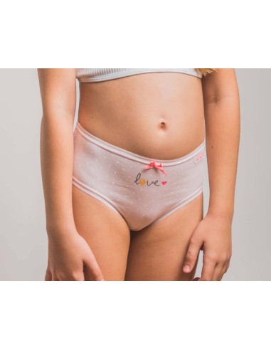 Bragas algodón niña "Love" (pack 2 uds) de Kehat