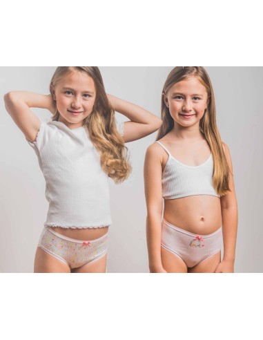 Bragas algodón niña "Love" (pack 2 uds) de Kehat