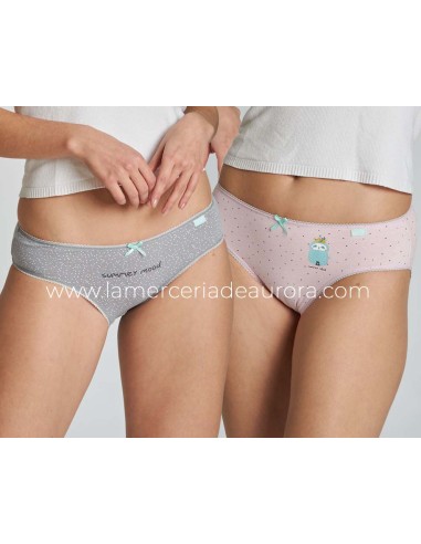 Braga midi mujer algodón 4245/2-3 (pack 2 uds)...