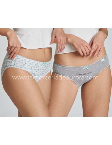 Braga midi mujer algodón 4245/2-5 (pack 2 uds)...