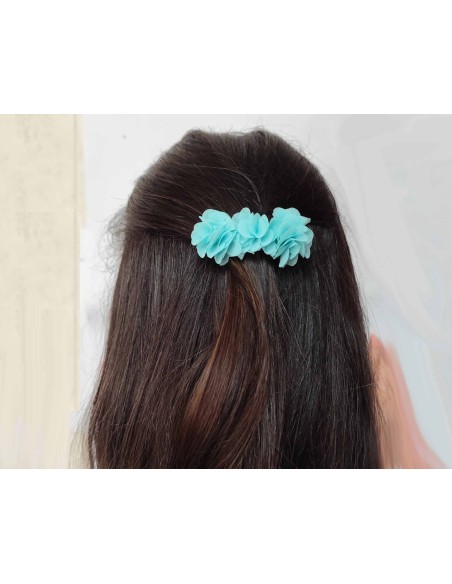 Pinza pico-pato "3 flores bambula" 6147 de Siena complementos - varios colores