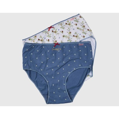 Braga alta mujer algodón "Beautiful" (pack 2 uds) 4265 de Kehat 2