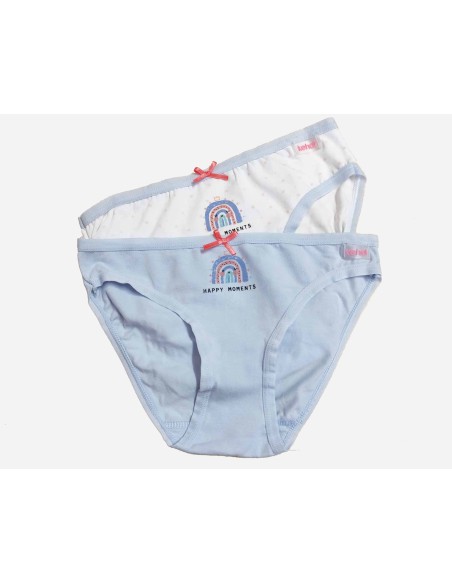 Bragas algodón niña Happy Moments (pack 2 uds) de Kehat