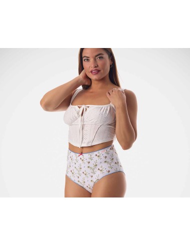 Braga alta mujer algodón "Beautiful" (pack 2...