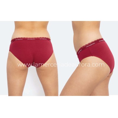 Braga midi algodón y blonda 0219 (pack 2 uds) Don Algodón 2