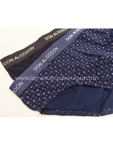 Pack slip PS721 - LISO NEGRO y MARINO FANTASÍA