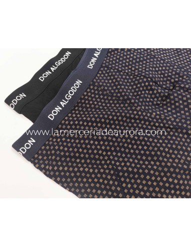 Pack bóxer PB717 - LISO NEGRO y MARINO FANTASÍA