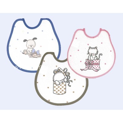 Babero con forma "Animales" de Ti-tin - varios colores