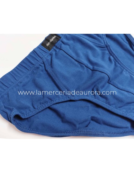 Slip S0100 Don Algodón - AZUL