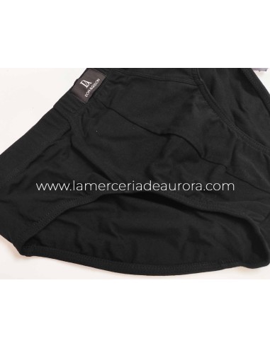 Slip S0100 Don Algodón - NEGRO