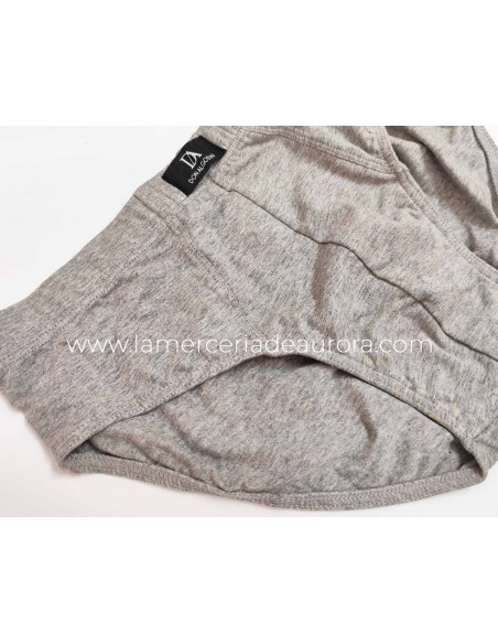 Slip S0100 Don Algodón - GRIS CLARO