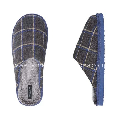 Zapatillas hombre "Cuadros" de Ysabel Mora