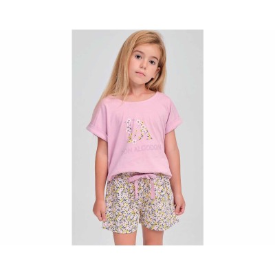 Pijama corto juvenil "Spring Logo" 205 de Don Algodón