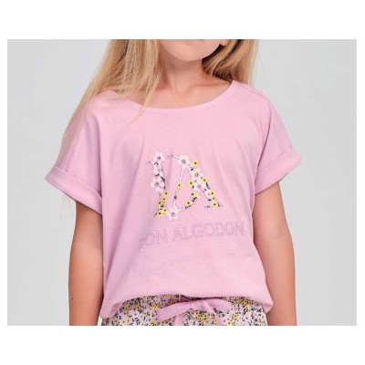 Pijama corto juvenil "Spring Logo" 205 de Don Algodón 2