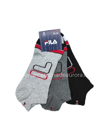 Calcetines deporte invisibles Black/grey (pack...