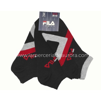 Calcetines deporte invisibles Black (pack 3 pares) F1961...