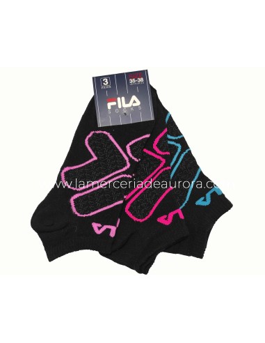 Calcetines deporte invisibles Black lady (pack...