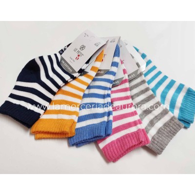 Calcetines Lepetit 253 - AMARILLO POLEN Y BLANCO 2