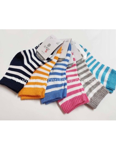 Calcetines Lepetit 253 - AZUL MARINO - HUEVO - CELESTE - ROSA AURORA - GRIS - TURQUESA