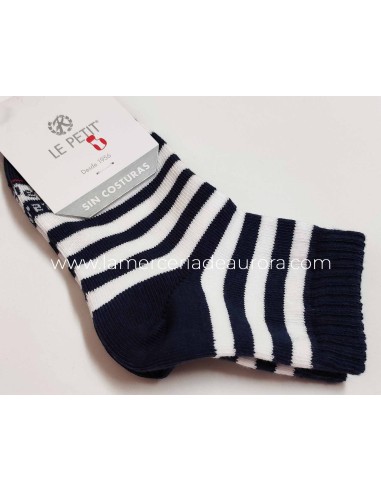 Calcetines Lepetit 253 - AZUL MARINO Y BLANCO