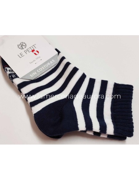 Calcetines Lepetit 253 - AZUL MARINO Y BLANCO