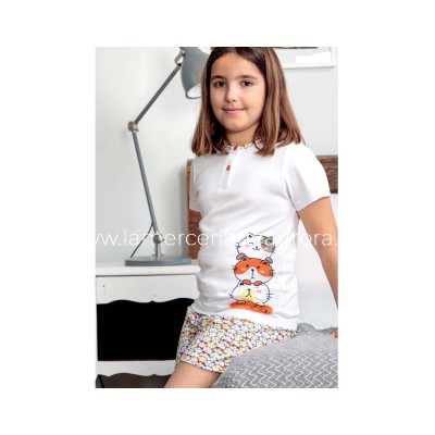 Pijama corto verano niña-juvenil 4021 de Muslher