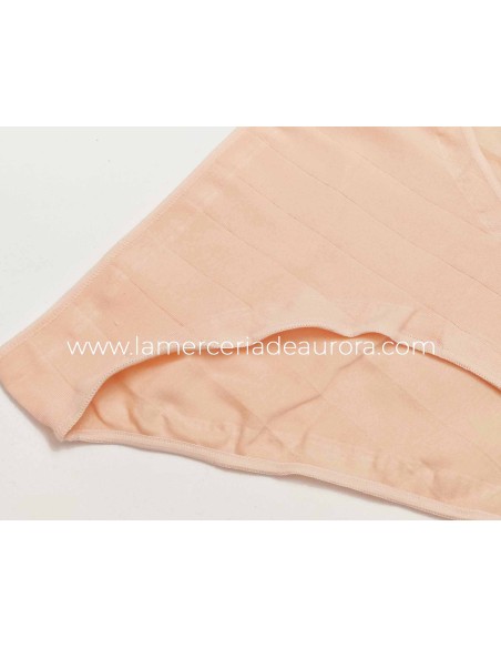 Braga bikini listas invisible algodón elástico 200 de Naiara - ROSÉ