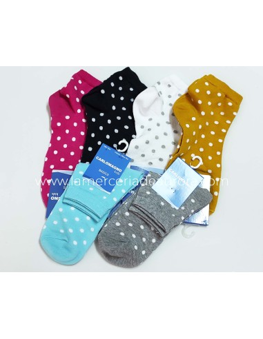 Calcetines tobilleros algodón "Topos" 429 de...