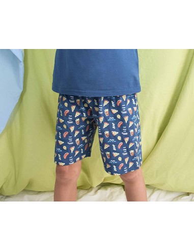 Pijama corto juvenil algodón "Game over play,...